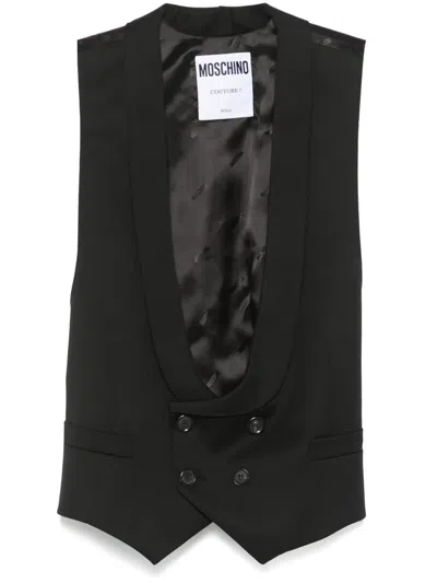 Moschino Scoop-neck Waistcoat In Multicolor