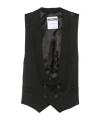 Moschino Scoop-neck Waistcoat In Black