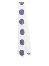 Moschino Scribble-circle Tie In White