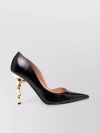 MOSCHINO SCULPTED HEEL POINTED TOE MULES