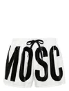 MOSCHINO MOSCHINO SWIM SHORTS WITH LOGO AND DRAWSTRING
