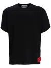 Moschino Security Tag Cotton T-shirt In Black
