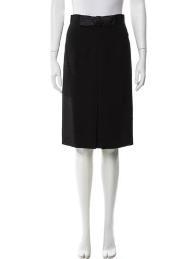 Pre-owned Moschino Sequin Embellishments Knee-length Skirt In Black