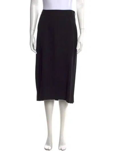 Pre-owned Moschino Sequin Embellishments Midi Length Skirt In Black