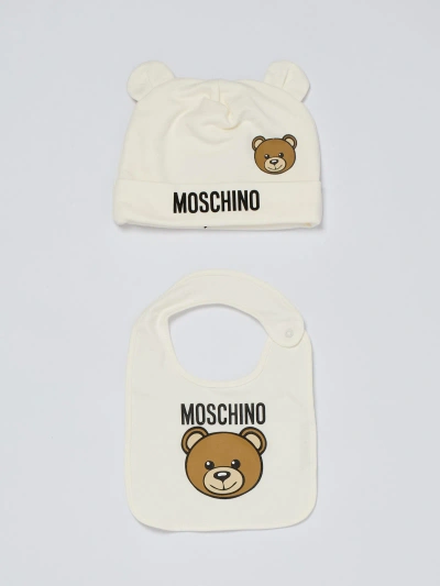 Moschino Kids' Set Suit In Bianco
