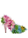 Moschino Tufting Pumps In Green