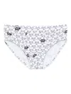 Moschino Sheep-print Briefs In White