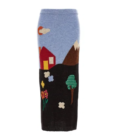 MOSCHINO MOSCHINO ARCHIVE SHETLAND SKIRT
