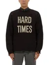 Moschino Distressed Ribbed Sweater With Cuffs And Hem In Black