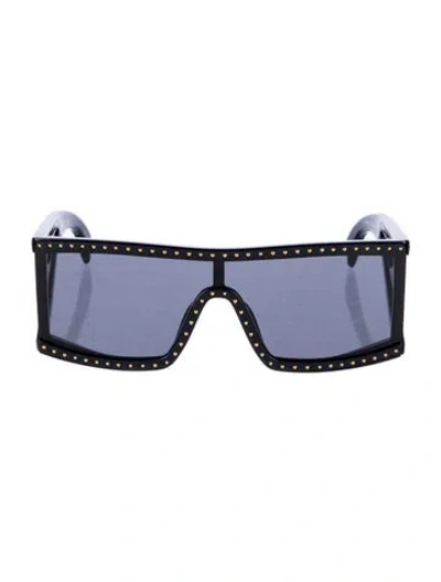 Pre-owned Moschino Shield Tinted Sunglasses W/ Tags In Black