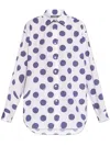 Moschino Polka Dot Long-sleeved Shirt In Multicolor