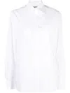 Moschino Logo-print Poplin Shirt In White