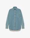 Moschino Denim Shirt In Blue Denim
