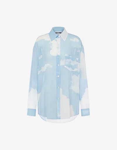 MOSCHINO SHIRT IN GEORGETTE ""IN THE CLOUD""