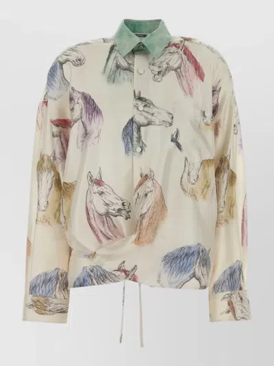Moschino Shirt Jacket In White