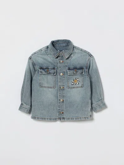 Moschino Kids' シャツ  ボーイ カラー ブルー In Blue