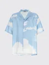 Moschino Cloud Print Silk Shirt In Multi