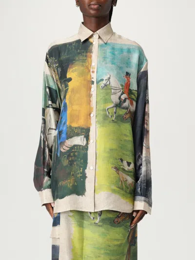 MOSCHINO SHIRT MOSCHINO COUTURE WOMAN COLOR MULTICOLOR,H19177005