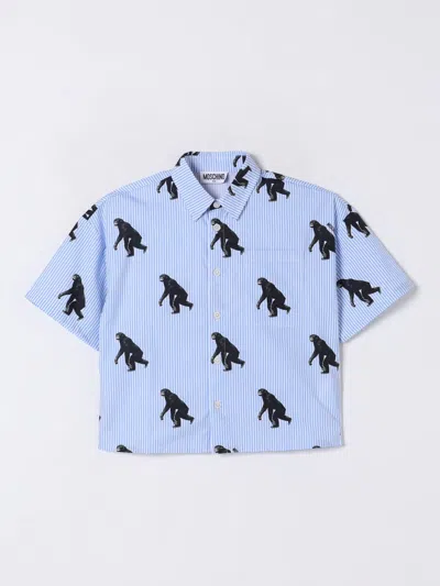 Moschino Shirt  Kids Color Gnawed Blue