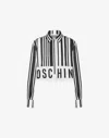 Moschino Barcode-print Cotton Shirt In White