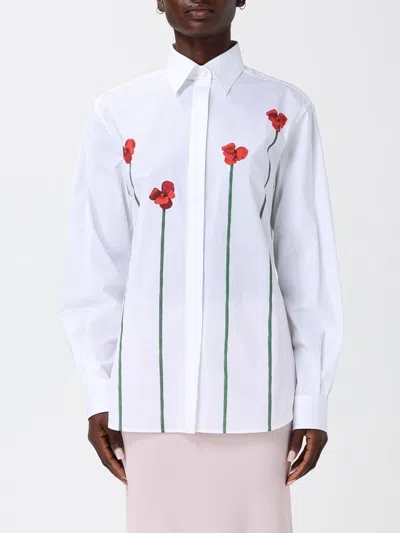 Moschino Poppies Shirt In White