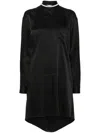 Moschino Dress Knee Length Band Collar In Black