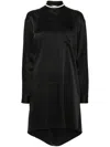 Moschino Dress Knee Length Band Collar In Black