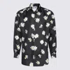 Moschino Twill Shirt Allover Daisy In Black