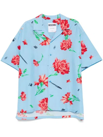 Moschino Shirts In Blue