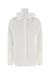 Moschino Couture Cotton Poplin Jacquard Shirt In White