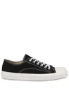 Moschino Sneakers In Canvas Edge In Black