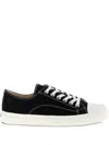 Moschino Sneakers In Canvas Edge In Black