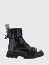 Moschino Combat Boot In Calfskin In Black