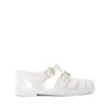 Moschino Polyester Sandals In White