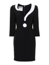 Moschino Crepe House Symbols Dress!? In Black