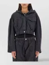 Moschino Short Jacket With Elastic Waistband And Hood