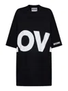 Moschino Love Printed Oversized Dress In Black