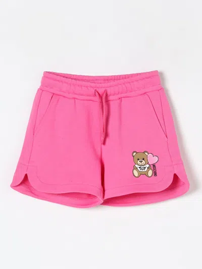 MOSCHINO SHORT MOSCHINO KIDS COLOR FUCHSIA,427253007