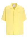Moschino Short-sleeve Button-up Shirt In Yellow
