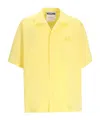Moschino Short-sleeve Button-up Shirt In Yellow