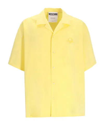MOSCHINO SHORT-SLEEVE BUTTON-UP SHIRT
