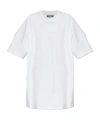 Moschino Short Sleeve Dress In White