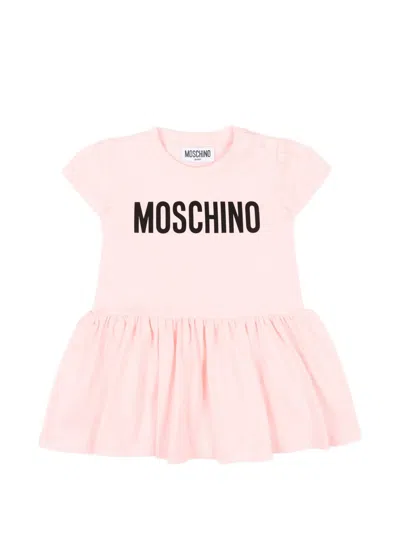 Moschino Babies' Short-sleeve Dress In Pink