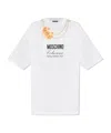 Moschino Short Sleeve Dress In White