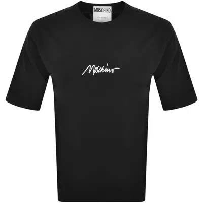 Moschino Short Sleeve Logo T Shirt Black