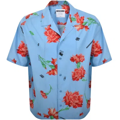Moschino Short Sleeve Shirt Blue