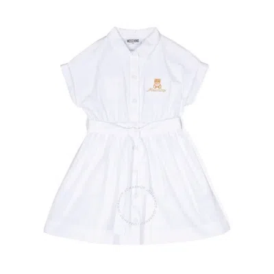 Moschino Short-sleeve Shirt Dress In White