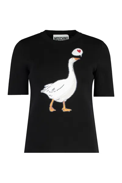 MOSCHINO SHORT SLEEVE SWEATER