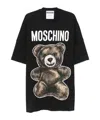 Moschino Graphic Print Teddy Bear T-shirt In Black