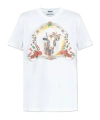 Moschino Organic Cotton Jersey T-shirt Archive In White